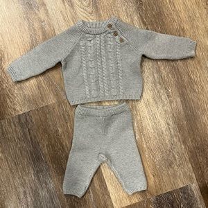 Newborn organic Knit two piece outfit